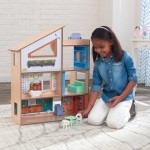 Casuta din lemn Hazle DollHouse - Casa pentru papusi cu 2 fete  si mobilier inclus de la  KidKraft